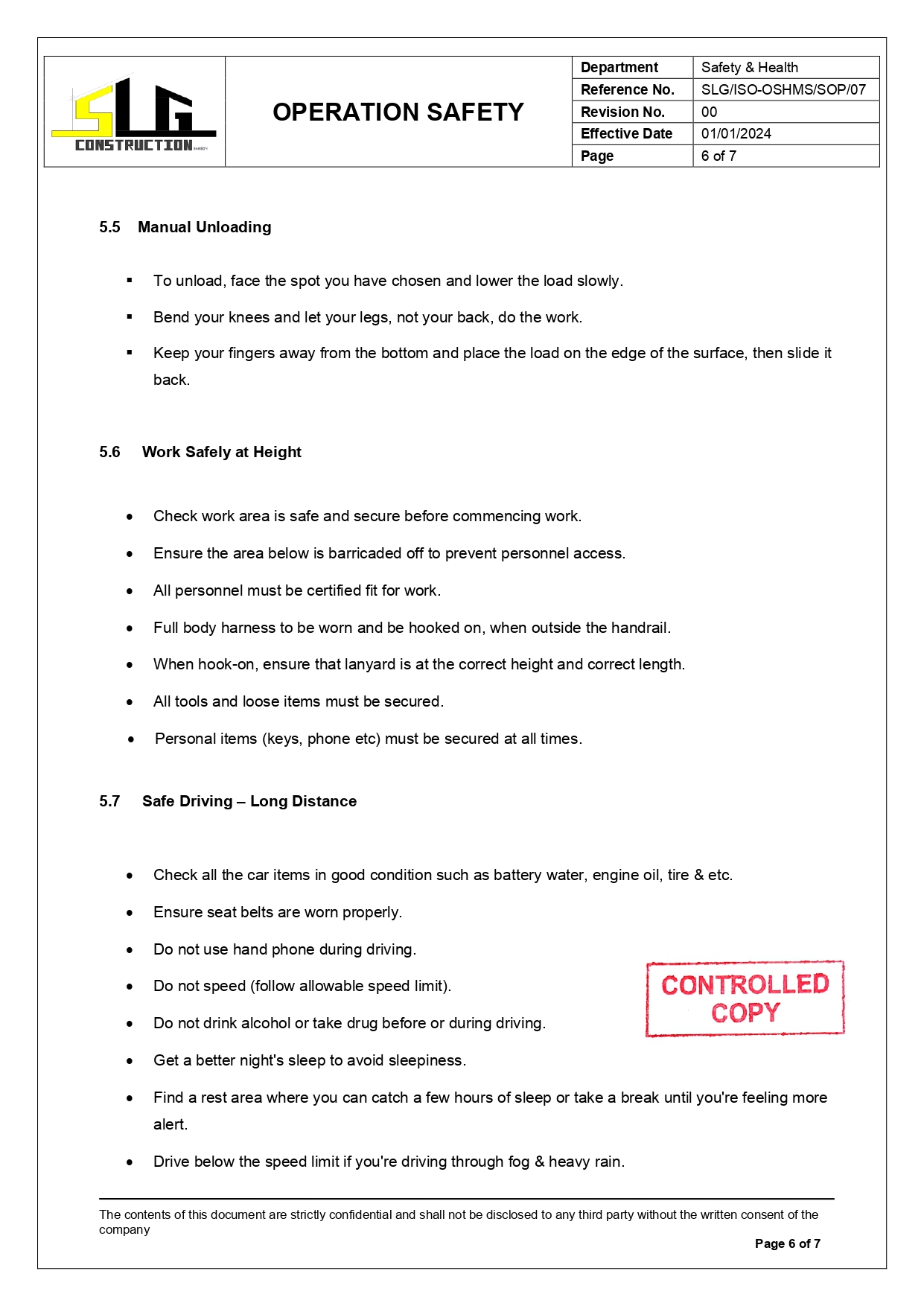 SLG-PRO-SOP Page 6